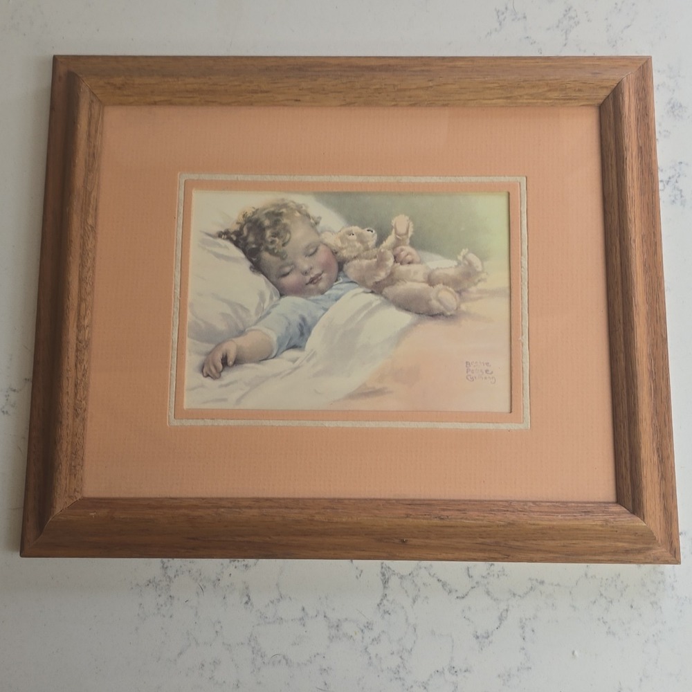 Vintage Bessie Pease Gutmann Framed Litho Prints